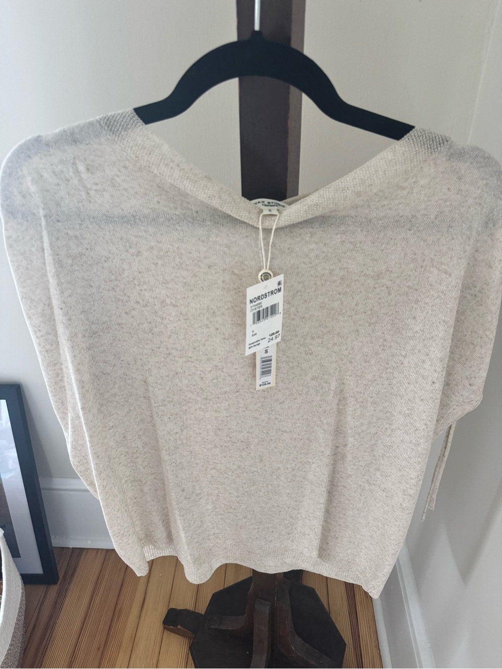 NWT Max Studio London Oyster Lightweight Knit Top Size S